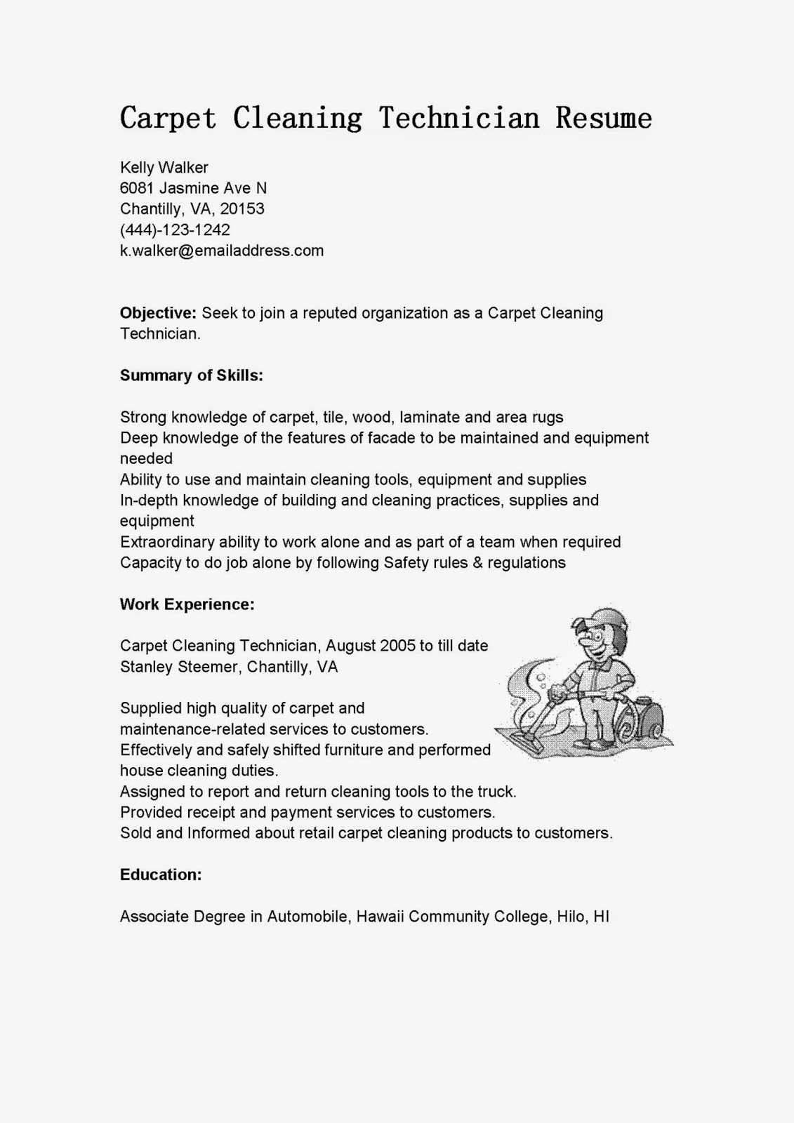 Mechanic resume job search